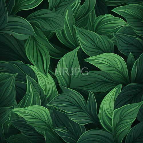 tropical foliage tones create profound depth against stark black background