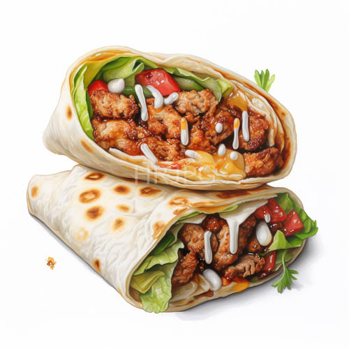 crisp shredded meat fresh lettuce juicy tomatoes and velvety white sauce on vibrant tortillas
