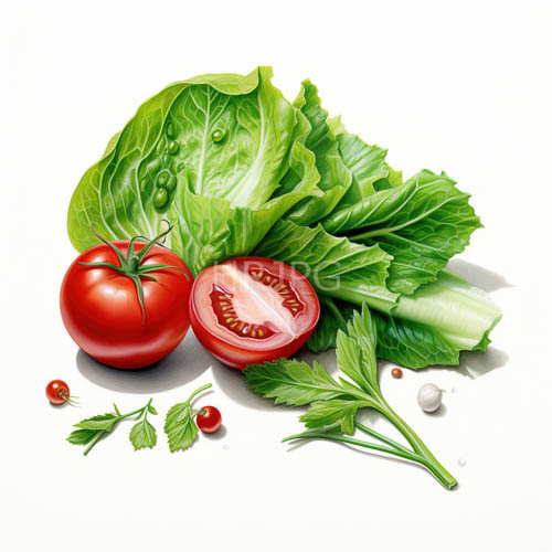 freshness unveiled in wholesome vegetable arrangement on clean white background