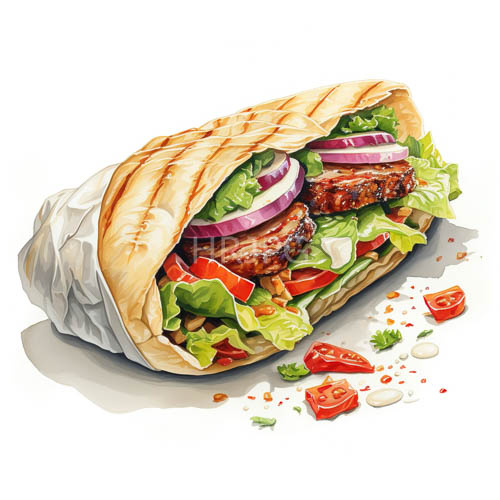freshly prepared sandwich with caramelized beef patties on crisp lettuce