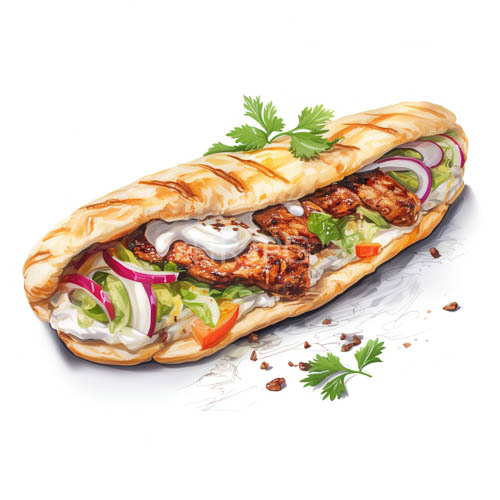 crisp grilled chicken sandwiches on crusty baguette with fresh cilantro and smoky grill marks