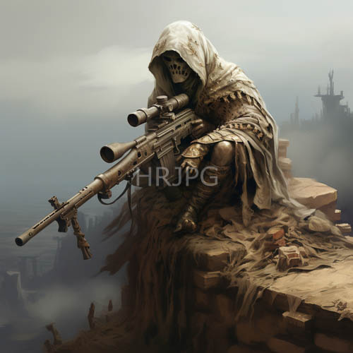 fleshless outcasts confront desolate rocky terrain under overcast skies with distant ship silhouette