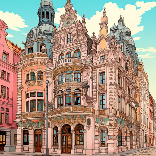 european architectural elegance ornate baroque and rococo elements unite