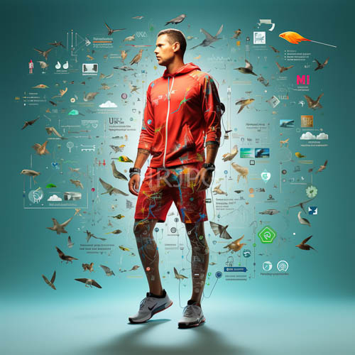 ecoaware activist captivated by paintsplattered streetwear in teal urban landscape