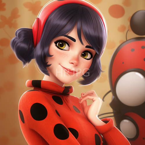 High Resolution: Anime Girl Character Design with Bold Patterns and Delicate Features in a RetroModern Setting download. | HRJPG.com