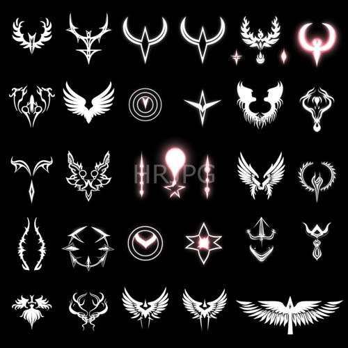 tribal necklaces silhouetted against high contrast backdrop in celestial and geometric shapes