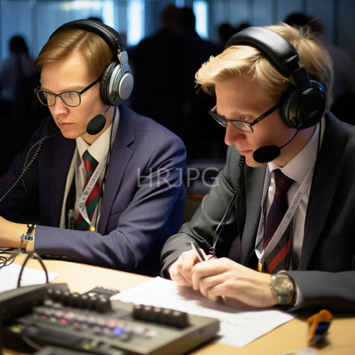 caucasian men engage in highstakes audio production amid crisp studio precision backdrop