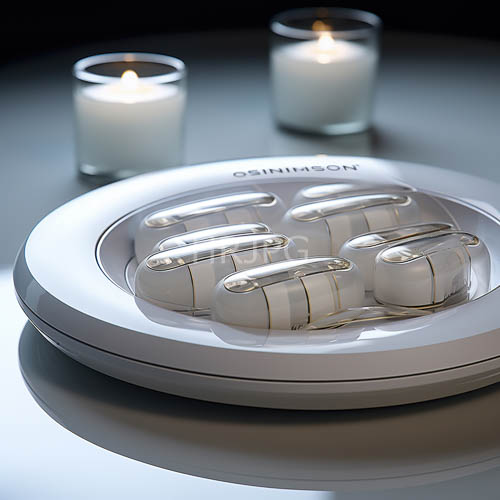 earplugs occupy white plastic oval container storage holders