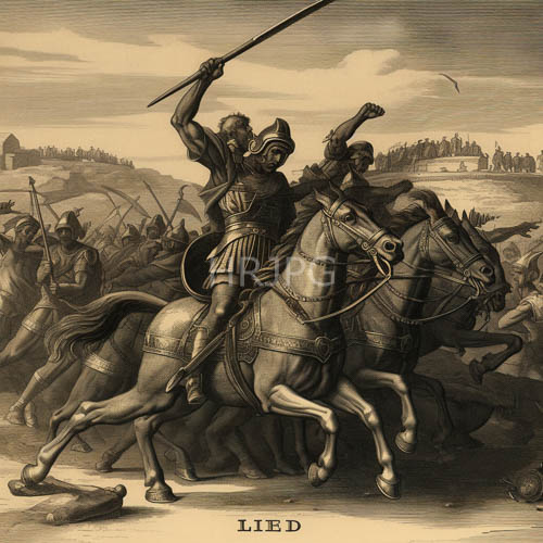 medieval valor emerge from intricately detailed battle on rolling hills