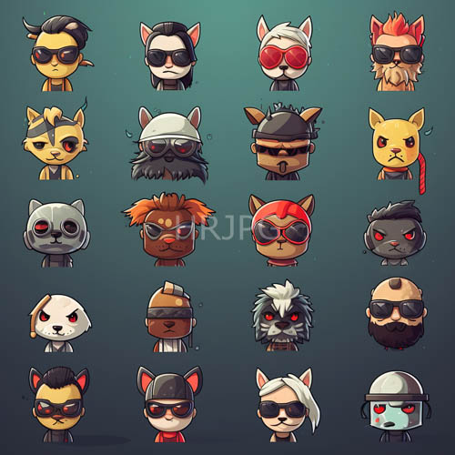 diverse cartoon animal gathering on gradient background unifies vibrant character features
