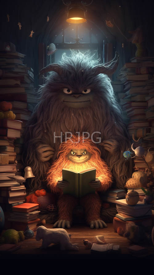 midnight reading magic unfolds within enchanted library stacks of colorful volumes