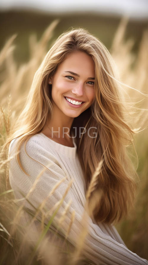 smiling young women in cozy autumn fields under illuminating sunshine