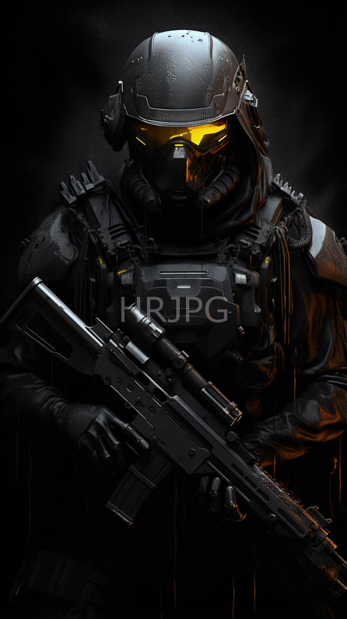 tactical armor plates cast deep shadows in futuristic combat settings