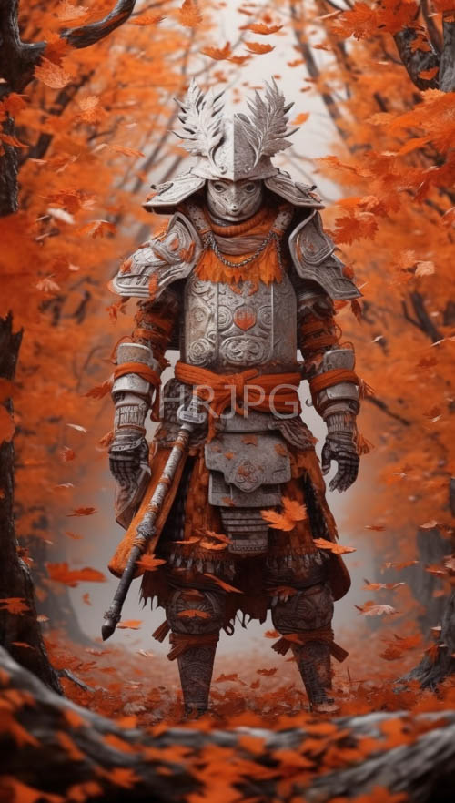 autumn forests amber hues fading armor amongs tawny foliage