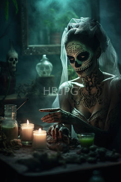 High Resolution: Flickering candlelight illuminates rustic walnuts and gothic lace attire download. | HRJPG.com