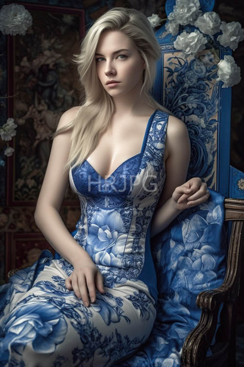 High Resolution: Deep V necklines and lace details complement vintage carved furniture download. | HRJPG.com