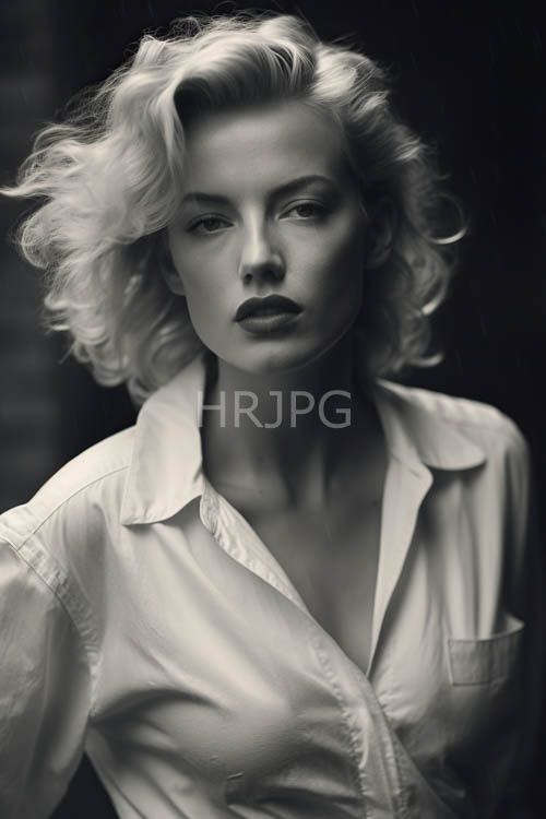 evoking classic hollywood glamour with intense eyes and dramatic dark lipstick