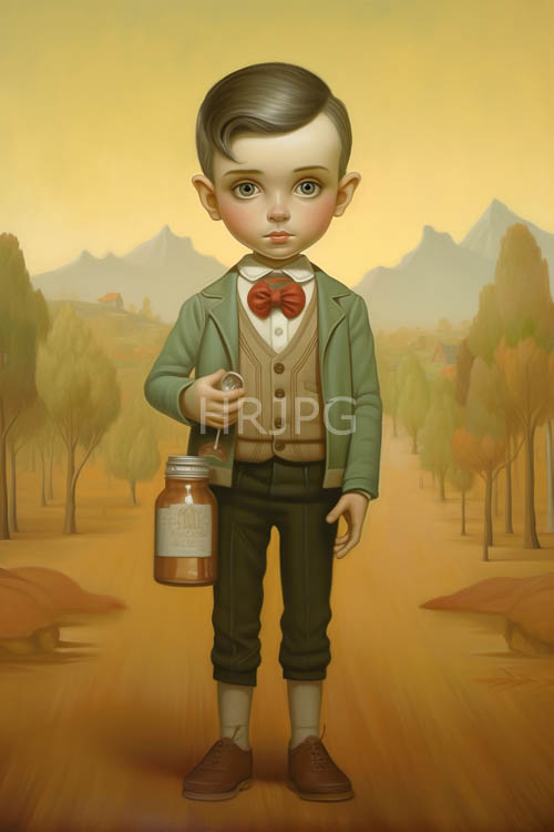 fairskinned young boys in vintage attire stroll along sunlit dirt paths amidst autumnal golden glows