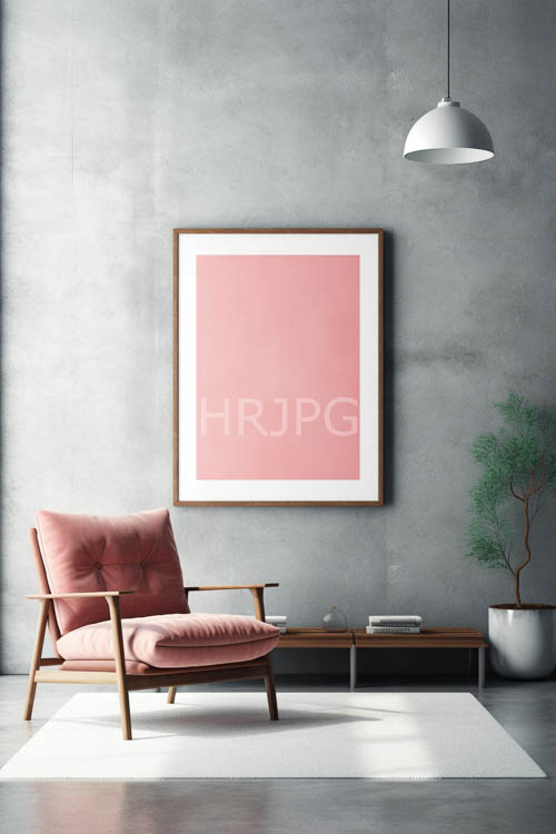 industrial chic interiors featuring textured pink tufted armchairs on wooden frames in modern living rooms