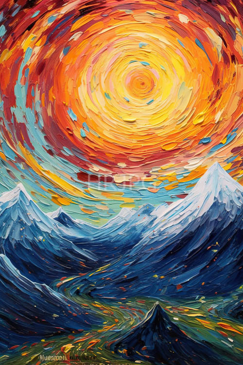 nuuramiis expressive brushstrokes capture fauvist energy in mountain landscape