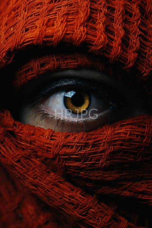 High Resolution: Autumn Hues and Textile Harmony in a Captivating Iris download. | HRJPG.com