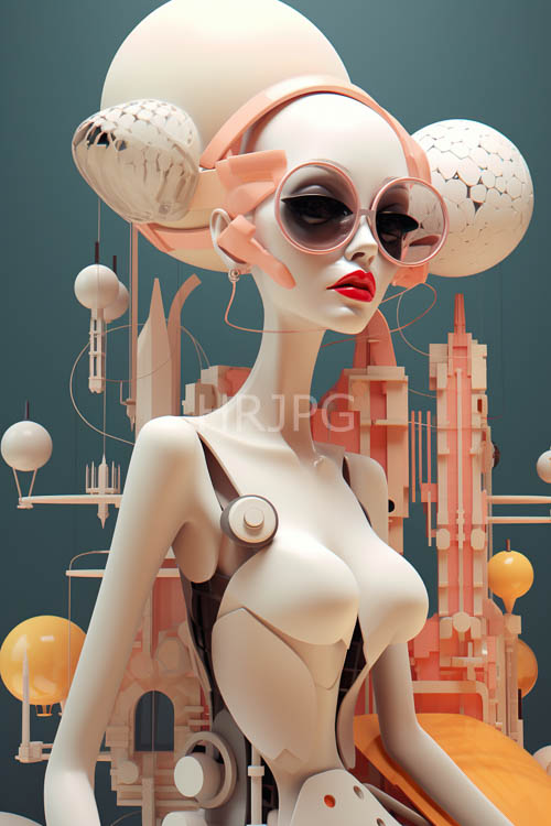 modern androgynous figure commands attention in oversized sunglasses and avantgarde aesthetic