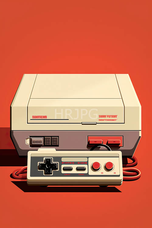 atari gaming hardware lays against distressed orange background panels