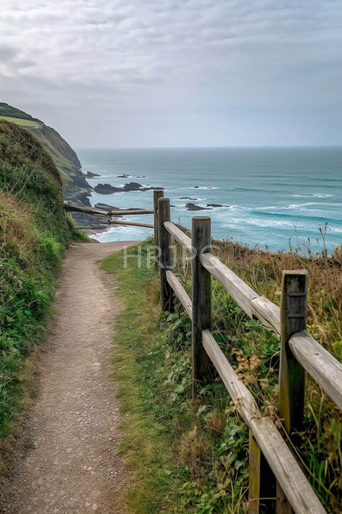 rugged shoreline pathways unfold toward untamed coastal vistas