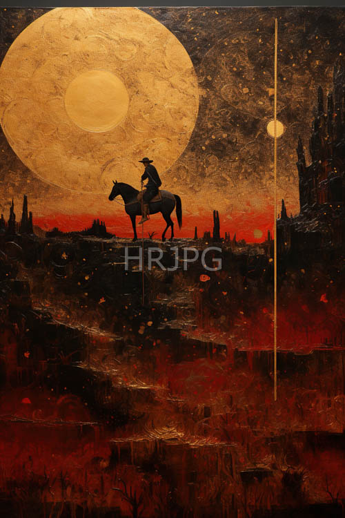 High Resolution: Moonlit Figures Emerge in Dramatic Silhouette Against Colossal Desert Expanse download. | HRJPG.com