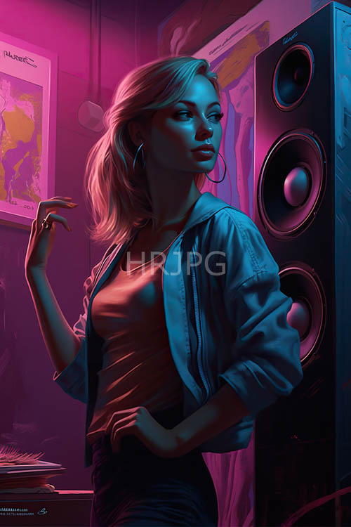 High Resolution: Pulsating purple pink light washes over textured urban studio backdrops download. | HRJPG.com
