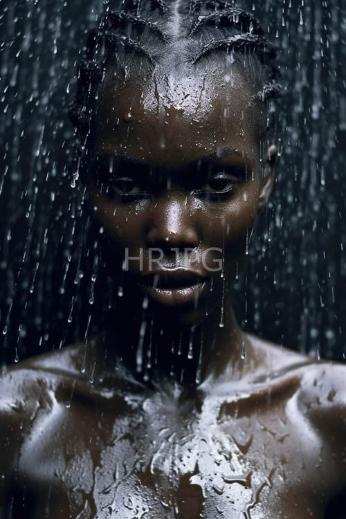 african woman embodies fierce resilience amidst stormy convergence