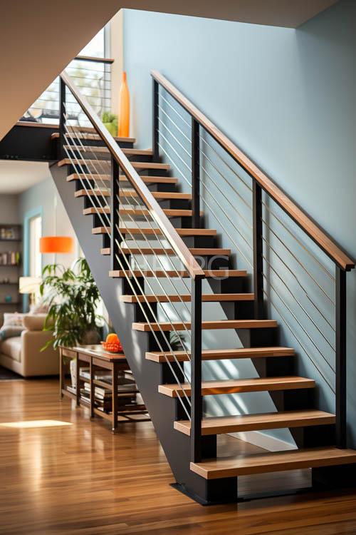minimalist elegance unfolds in contemporary living space with clean lines and textures
