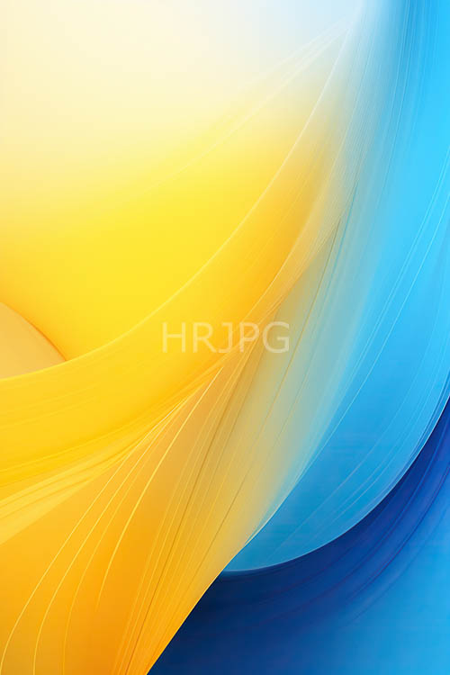 electricyellow hues merge seamlessly with cool oceanic blues and dark navy abyss
