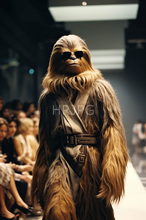 wookiees dominant presence unfolds on modern fashion catwalk