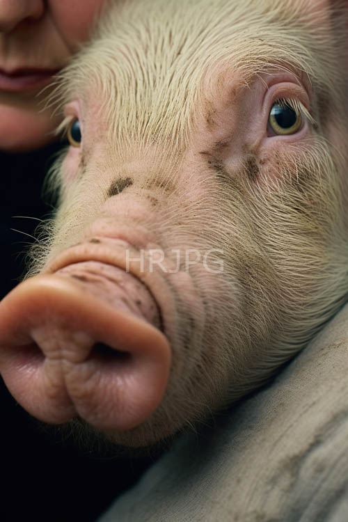 wrinkled pig skin contrasts with silhouetted figures on dark fabric