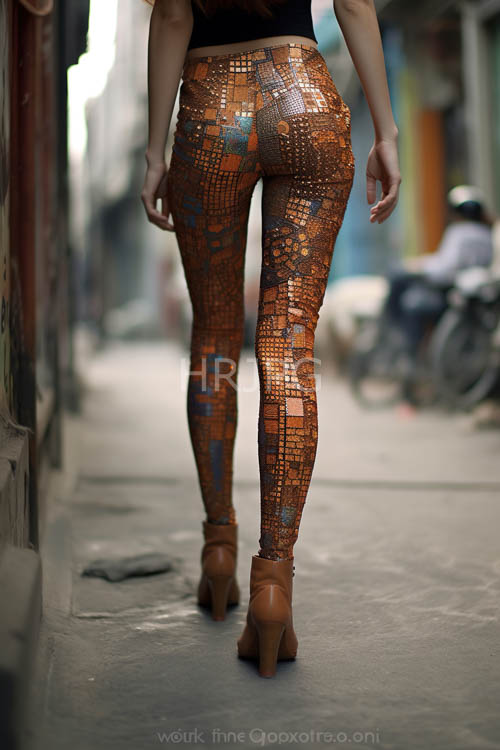 reflective clothing surfaces shine under bright midday sun rays