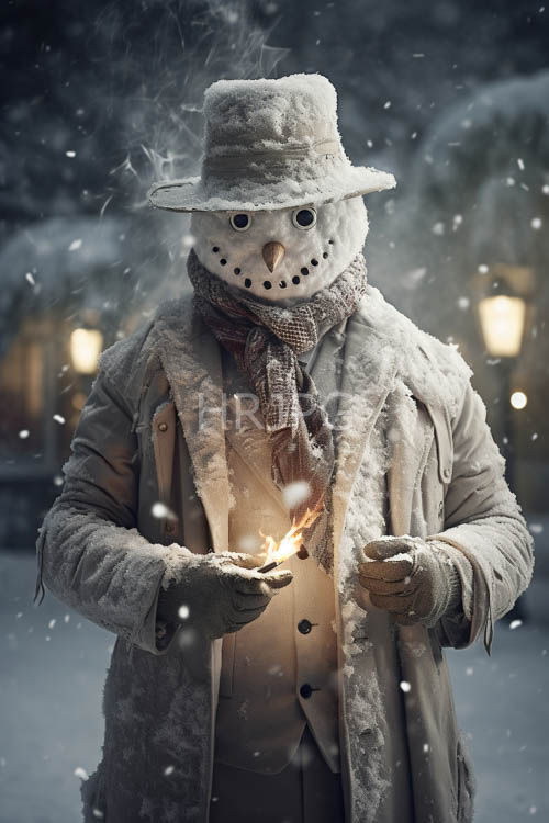 High Resolution: Winters Enigmatic Specter Amidst Frostbitten Texture and Nocturnal Light download. | HRJPG.com