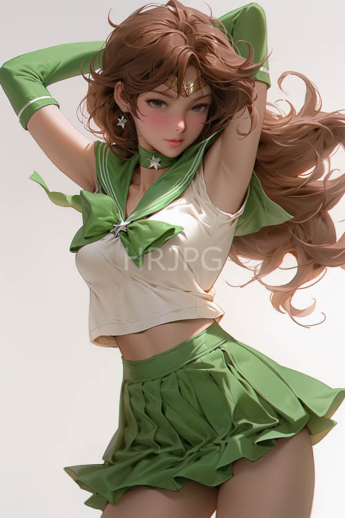 animestyle features intricate details and expressive facial features in delicate silver and long chestnut locks