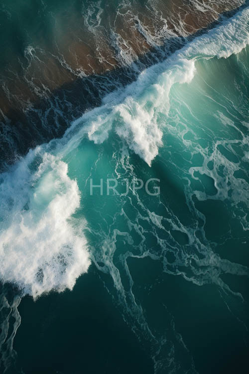 ocean swells collide in turbulent aquatic dance of sapphire depths and fractal patterns