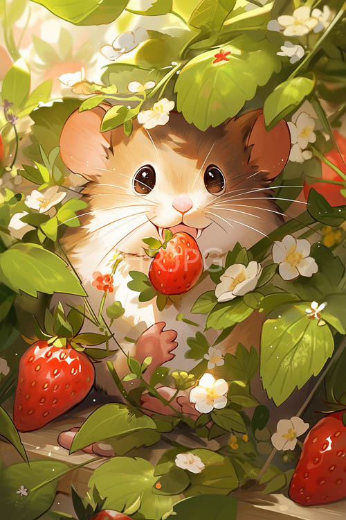 cream colored blossoms open beneath leafy canopies near small furry pets