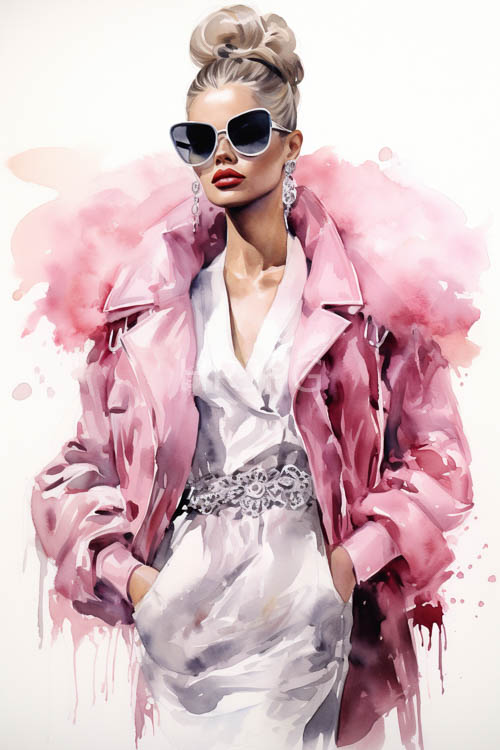 High Resolution: Rubyred lips frame poised expression on porcelain skin behind sleek onyx sunglasses in modern chic setting download. | HRJPG.com
