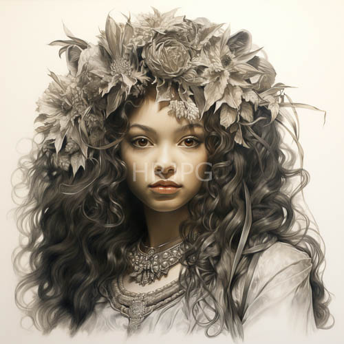 floral motifs emerge from delicate pencil strokes in botanical beauty against faded background