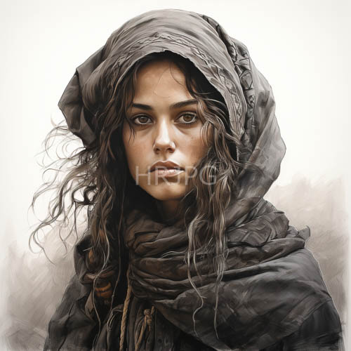 High Resolution: Determined Young Face Ripples in Luminous Shadows with Distressed Hooded Attire download. | HRJPG.com