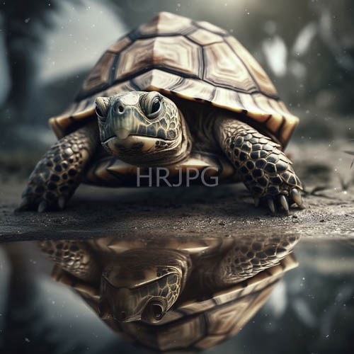 High Resolution: Reptiles walk across rugged rocky terrain under diffused light download. | HRJPG.com