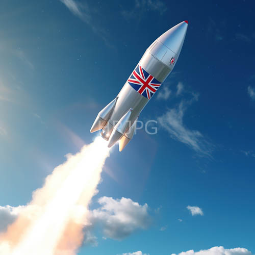 polished silver fuselages ascend powerfully toward the stratosphere adorned with iconic british insignia
