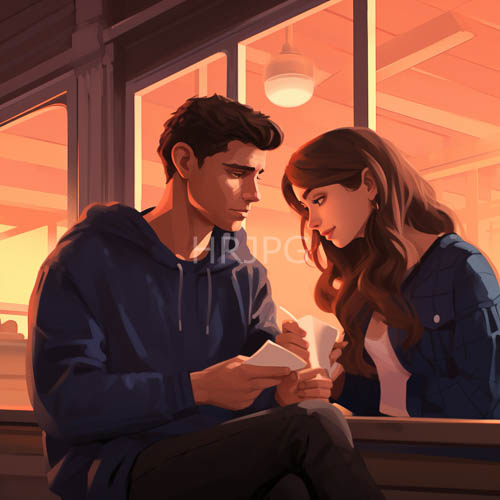 fading orange hues cast cozy atmosphere on quiet window seat