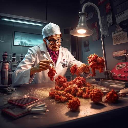 High Resolution: Meatballs Arrayed on Stainless Steel Counter Under Industrial Lamp Glare download. | HRJPG.com