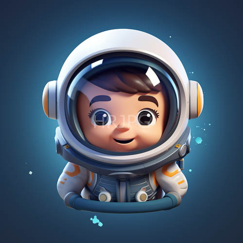 spacesuit adorned astronaut peers into vast bluegray expanse of starry cosmos