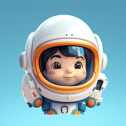 cerulean spacesuits cover small astronaut figures on missions