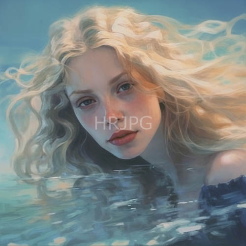 diaphanous gowns flow around women emerging from morning waters